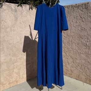 SHEIN Royal Blue Long Sleeve Dress